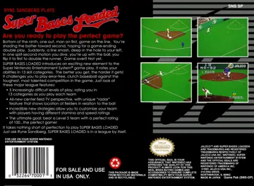 Super Bases Loaded (USA) box cover back